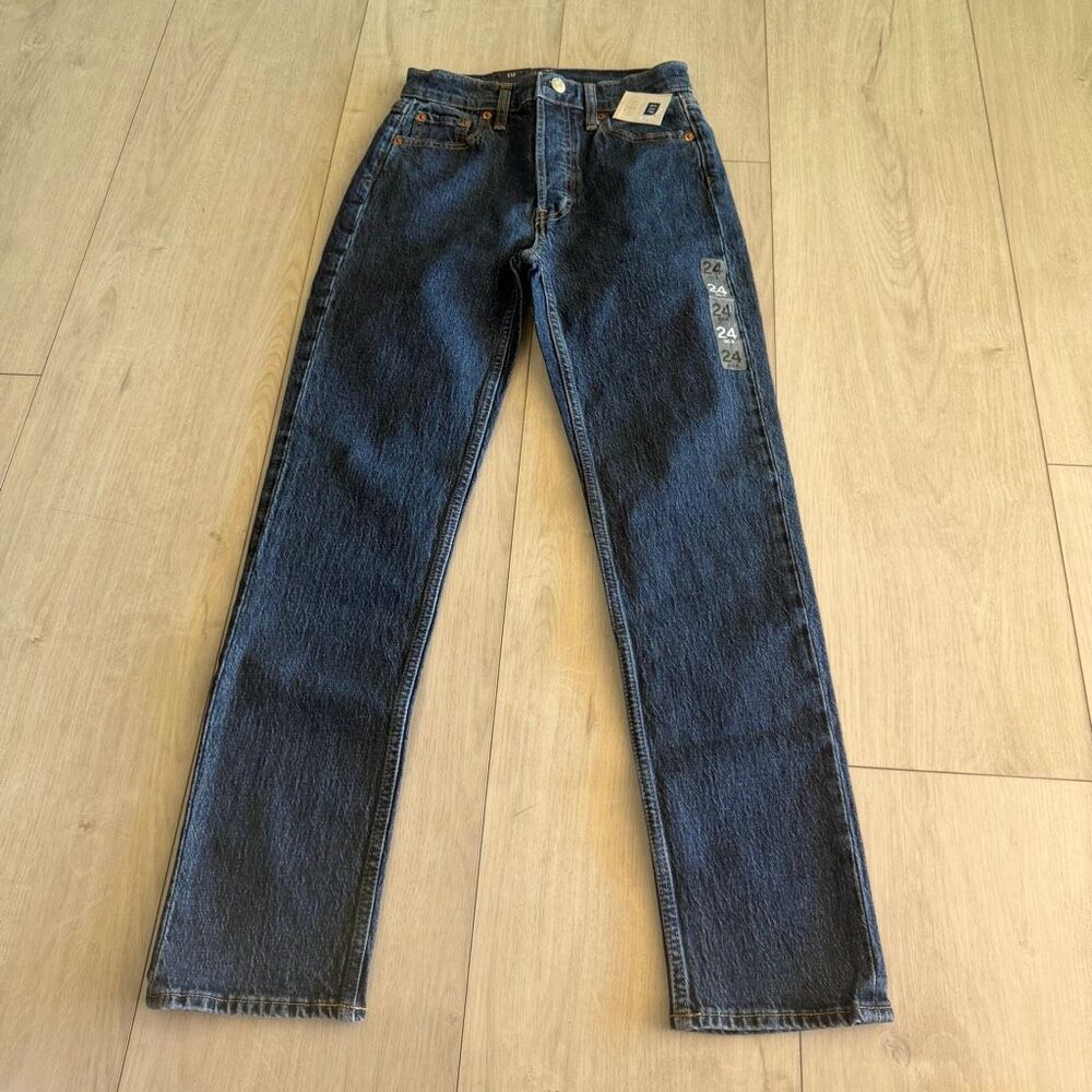 Gap STRAIGHT HIGH RISE LOW STRETCH women jeans size 24